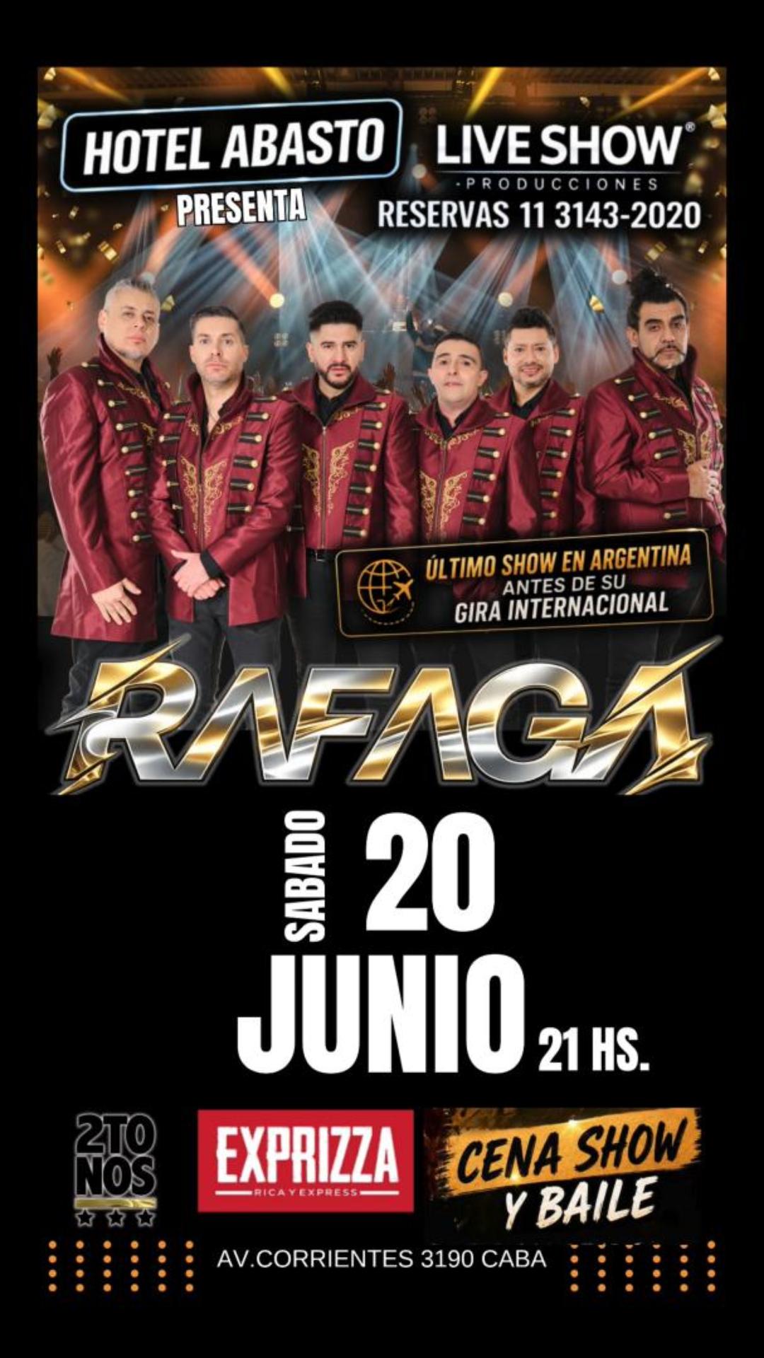 CENA SHOW – RÁFAGA EN VIVO